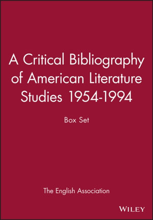 A Critical Bibliography of American Literature Studies 1954-1994