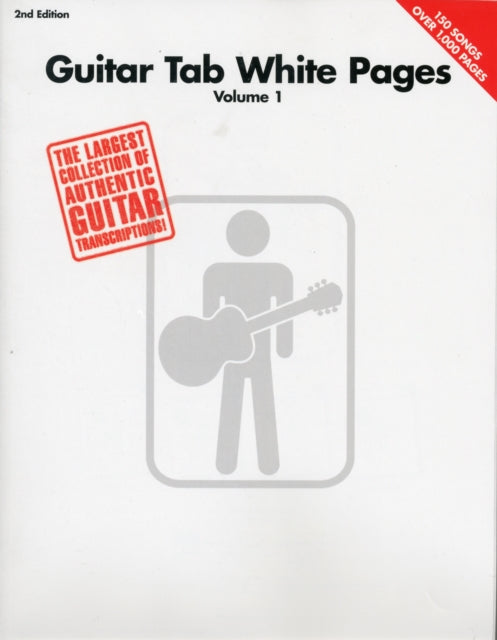 Book cover of: Guitar Tab White Pages - Volume 1 - 2nd Edition. By: Hal Leonard Corp.