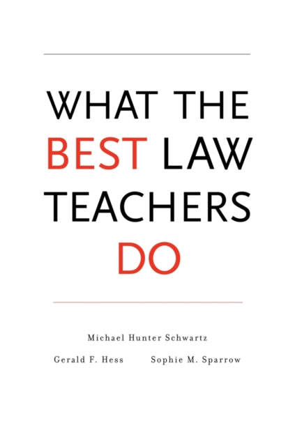 Book cover of: What the Best Law Teachers Do