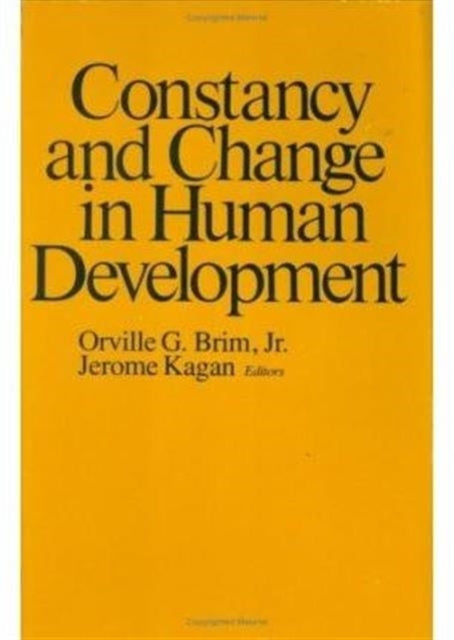 Book cover of: Constancy and Change in Human Development