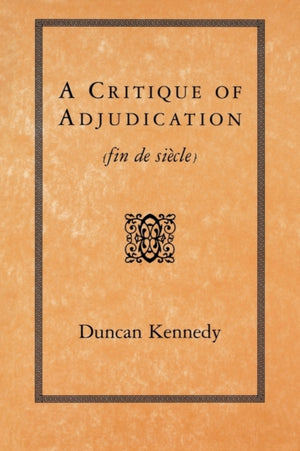 Critique of Adjudication