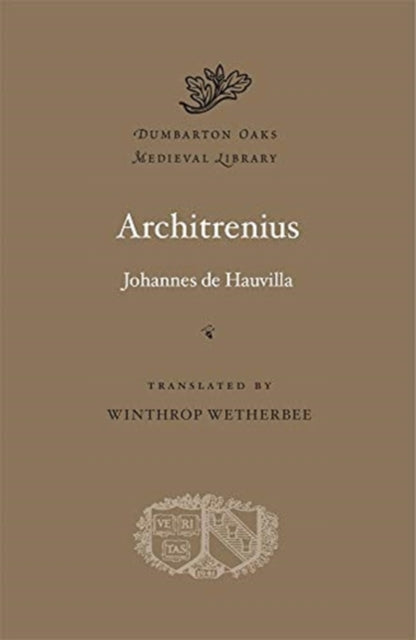 Book cover of: Architrenius. By: Johannes De Hauvilla