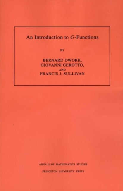 Book cover of: Introduction to G-Functions