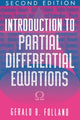 Book cover of: Introduction to Partial Differential Equations