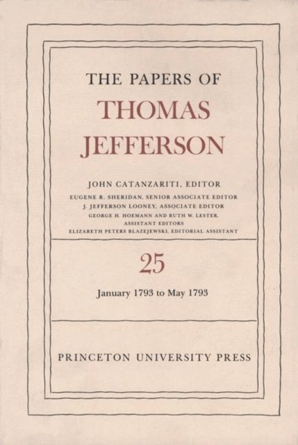 Book cover of: Papers of Thomas Jefferson, Volume 25. By: Thomas Jefferson
