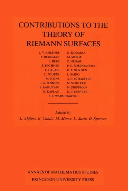 Book cover of: Contributions to the Theory of Riemann Surfaces