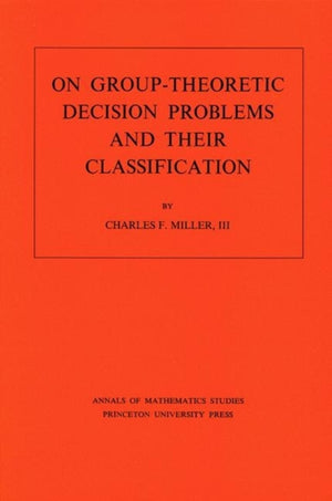 On Group-Theoretic Decision Problems and Their Classification