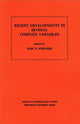 Book cover of: Recent Developments in Several Complex Variables. By: John Erik Fornaess