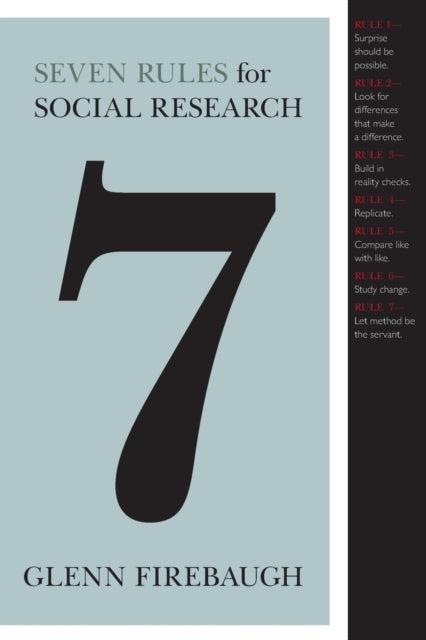 Book cover of: Seven Rules for Social Research. By: Glenn Firebaugh