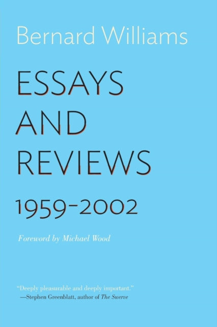Book cover of: Essays and Reviews. By: Bernard Williams