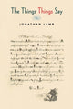 Book cover of: Things Things Say. By: Jonathan Lamb