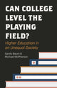 Book cover of: Can College Level the Playing Field?. By: Sandy Baum