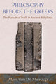 Book cover of: Philosophy before the Greeks. By: Marc Van De Mieroop