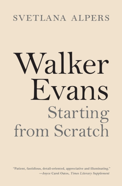 Book cover of: Walker Evans. By: Svetlana Alpers