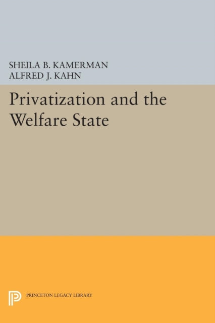 Book cover of: Privatization and the Welfare State. By: Sheila B. Kamerman