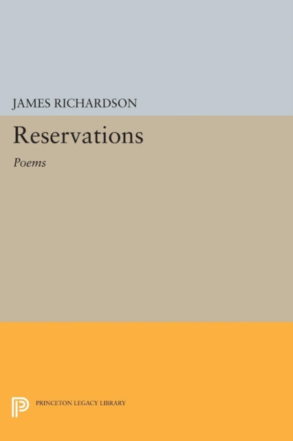 Book cover of: Reservations. By: James Richardson