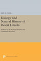 Book cover of: Ecology and Natural History of Desert Lizards. By: Eric R. Pianka