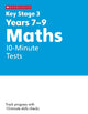 Book cover of: KS3 Maths 10-Minute Tests Years 7-9. By: Paul Hollin