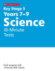 Book cover of: KS3 Science 10-Minute Tests Years 7-9