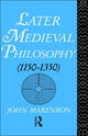Book cover of: Later Medieval Philosophy