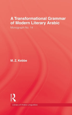 Transformational Grammar Of Modern Literary Arabic