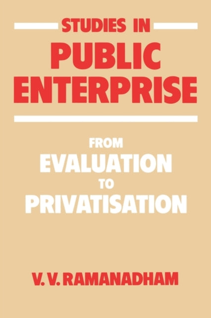 Book cover of: Studies in Public Enterprise