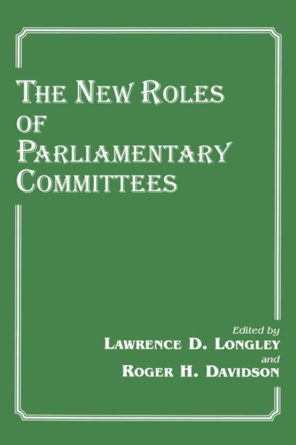 Book cover of: New Roles of Parliamentary Committees