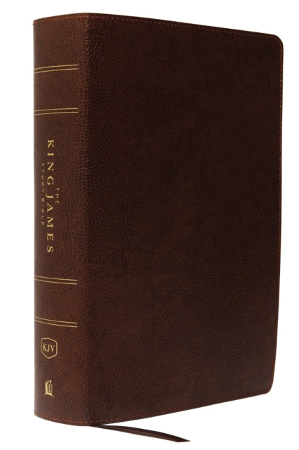 Book cover of: KJV, The King James Study Bible, Bonded Leather, Brown, Red Letter, Full-Color Edition. By: Thomas Thomas Nelson