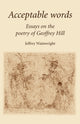 Book cover of: Acceptable Words. By: Jeffrey Wainwright