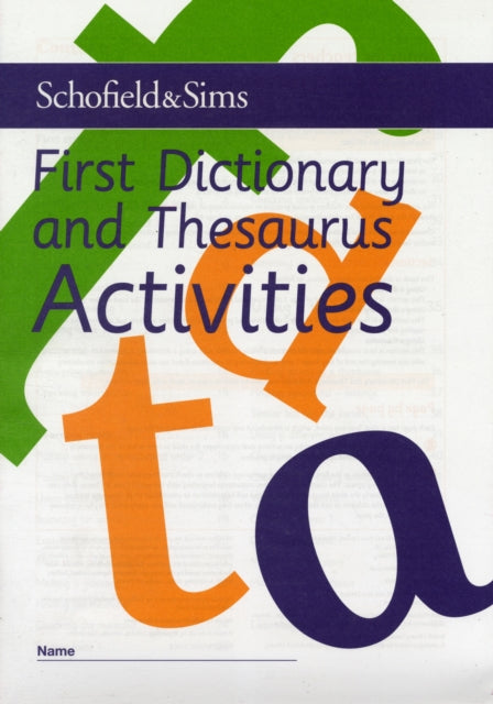 Book cover of: First Dictionary and Thesaurus Activities