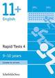 Book cover of: 11+ English Rapid Tests Book 4: Year 5, Ages 9-10