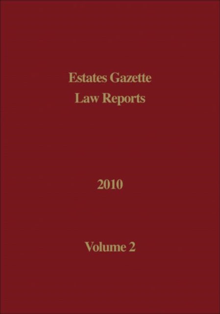 Book cover of: EGLR 2010 Volume 2. By: Hazel Marshall