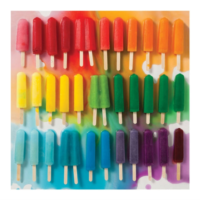 Book cover of: Rainbow Popsicles 500 Piece Puzzle. By: Galison