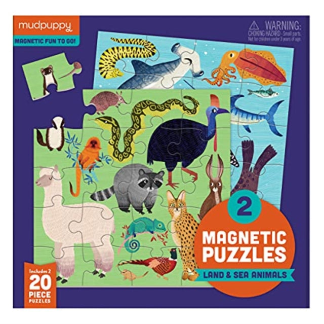 Book cover of: Land & Sea Animals Magnetic Puzzle