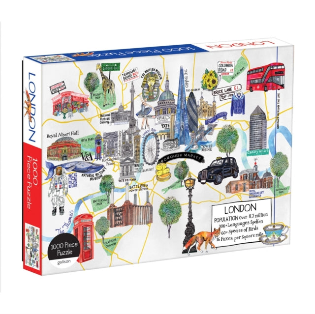 Book cover of: London Map 1000 Piece Puzzle