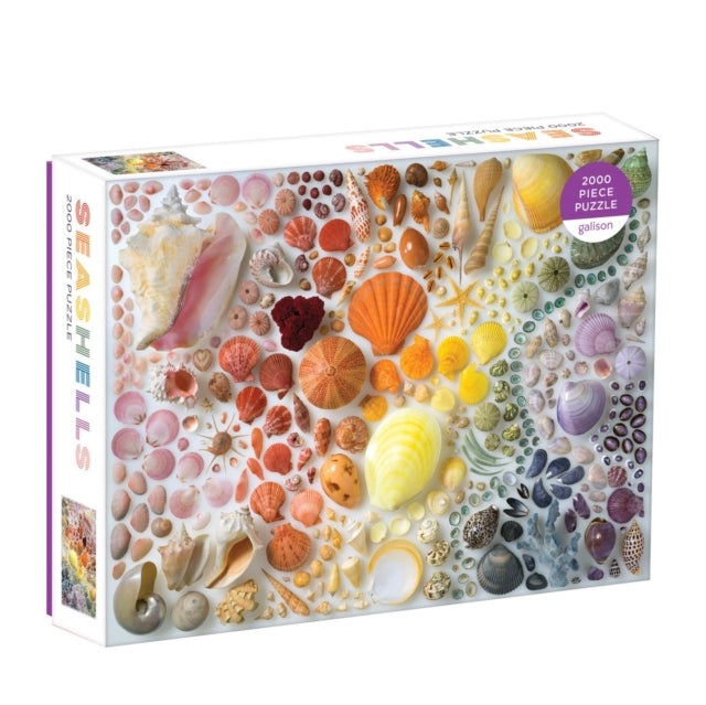 Book cover of: Rainbow Seashells 2000 Piece Puzzle. By: Galison