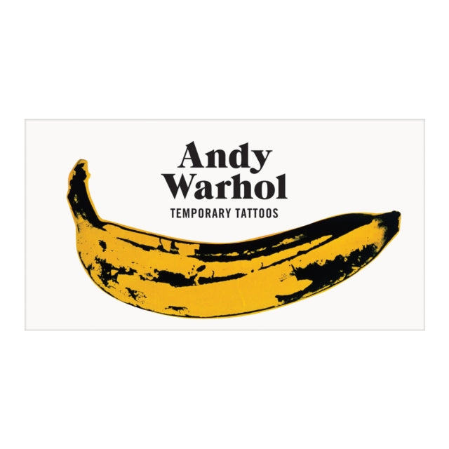 Book cover of: Andy Warhol Temporary Tattoo Set. By: Galison