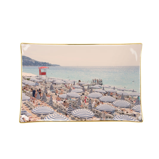 Book cover of: Gray Malin French Riviera Porcelain Tray. By: Galison