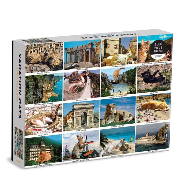 Book cover of: Vacation Cats 1500 Piece Puzzle