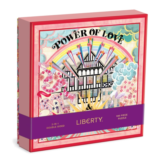 Book cover of: Liberty Power of Love 500 Piece Double Sided Puzzle with Shaped Pieces