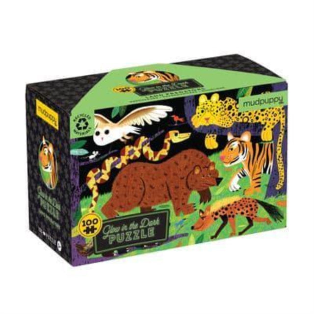 Book cover of: Land Predators 100 Piece Glow in the Dark Puzzle
