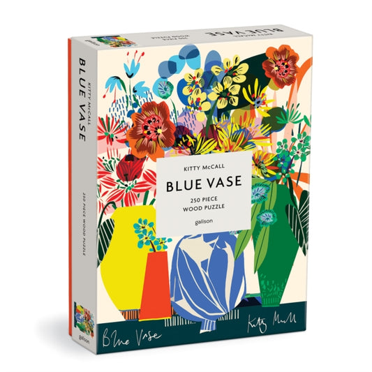 Book cover of: Kitty McCall Blue Vase 250 Piece Wood Puzzle