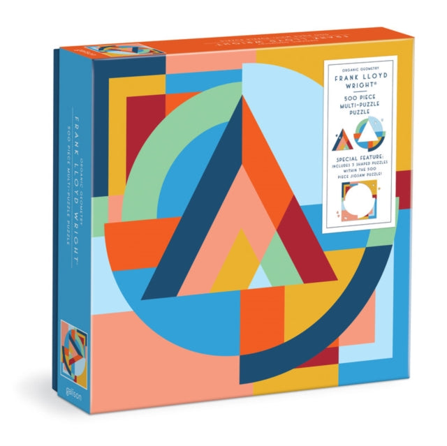 Book cover of: Frank Lloyd Wright Organic Geometry 500 Piece Multi-Puzzle Puzzle