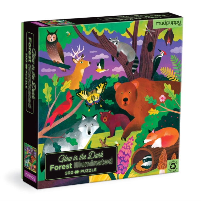 Book cover of: Forest Illuminated 500 Piece Glow in the Dark Puzzle