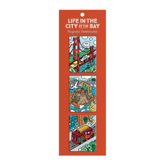 Book cover of: Life In The City By The Bay Magnetic Bookmarks. By: Galison