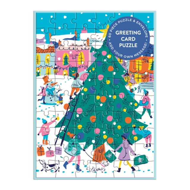 Book cover of: Merry & Bright Greeting Card Puzzle