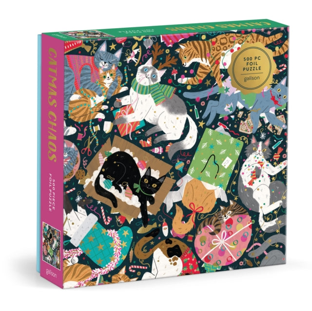 Book cover of: Catmas Chaos 500 Piece Foil Puzzle