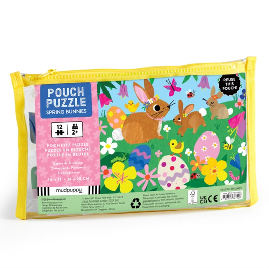 Spring Bunnies 12 Piece Pouch Puzzle
