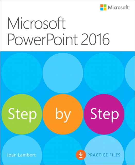 Book cover of: Microsoft PowerPoint 2016 Step by Step. By: Joan Lambert