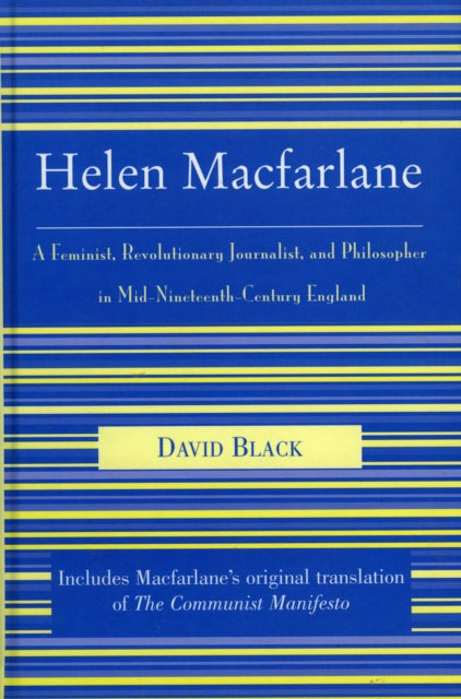 Book cover of: Helen Macfarlane. By: David Black